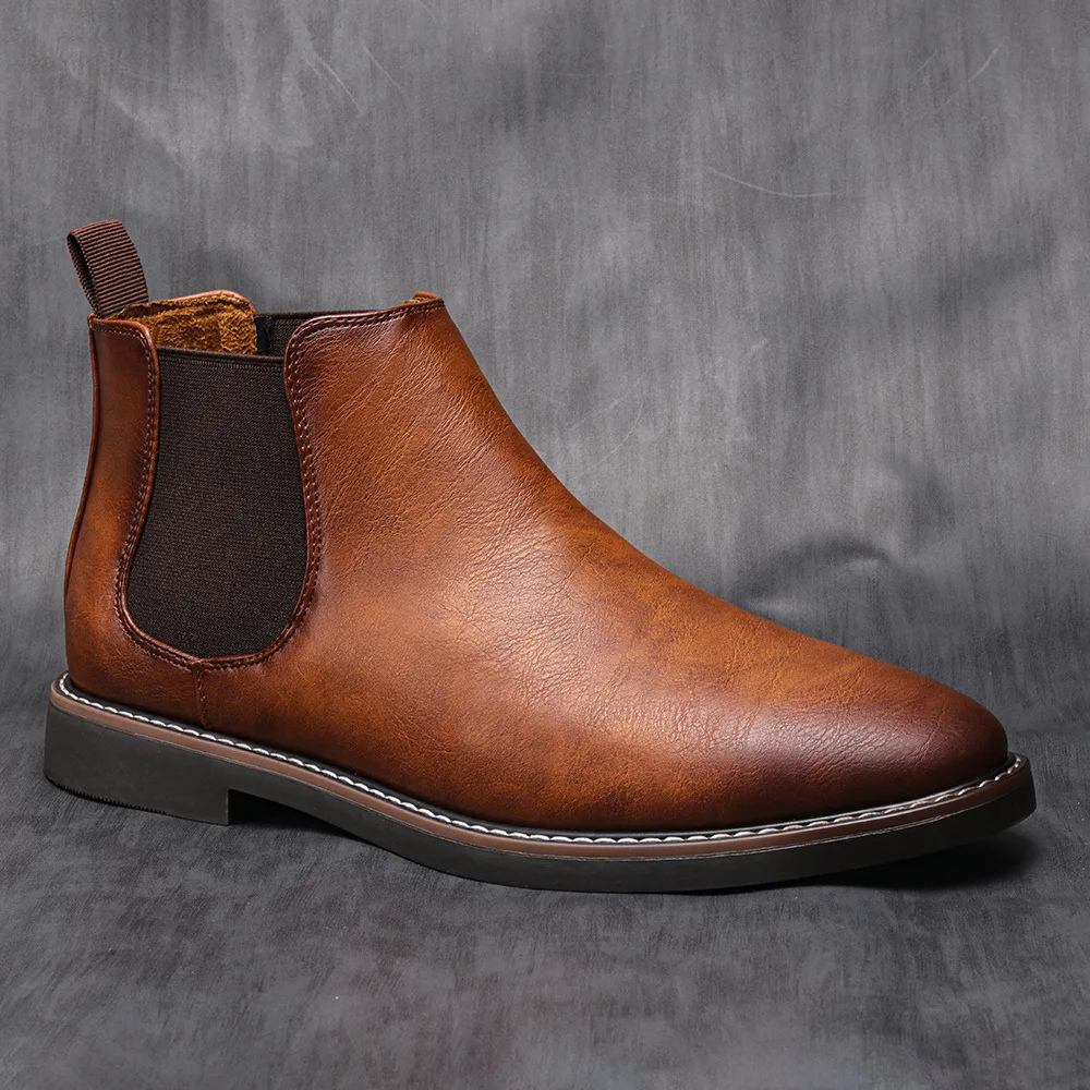 Glentro - Herenschoenen Boots - Leren Chelsea Boots, Instapmodel met Duurzame Zool