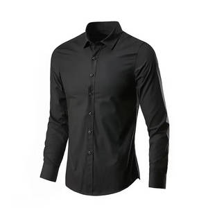 Curleon - Heren Overhemd Slim Fit, Lange Mouw Knoopsluiting