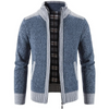 Targlen - Heren Vest met Rits - Warm Gebreide Cardigan met Fleece Voering