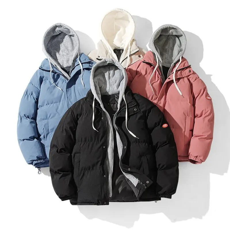 Vandrux - Puffer Jacket Heren met Capuchon, Dikke Isolatie, Winddicht & Casual Pasvorm