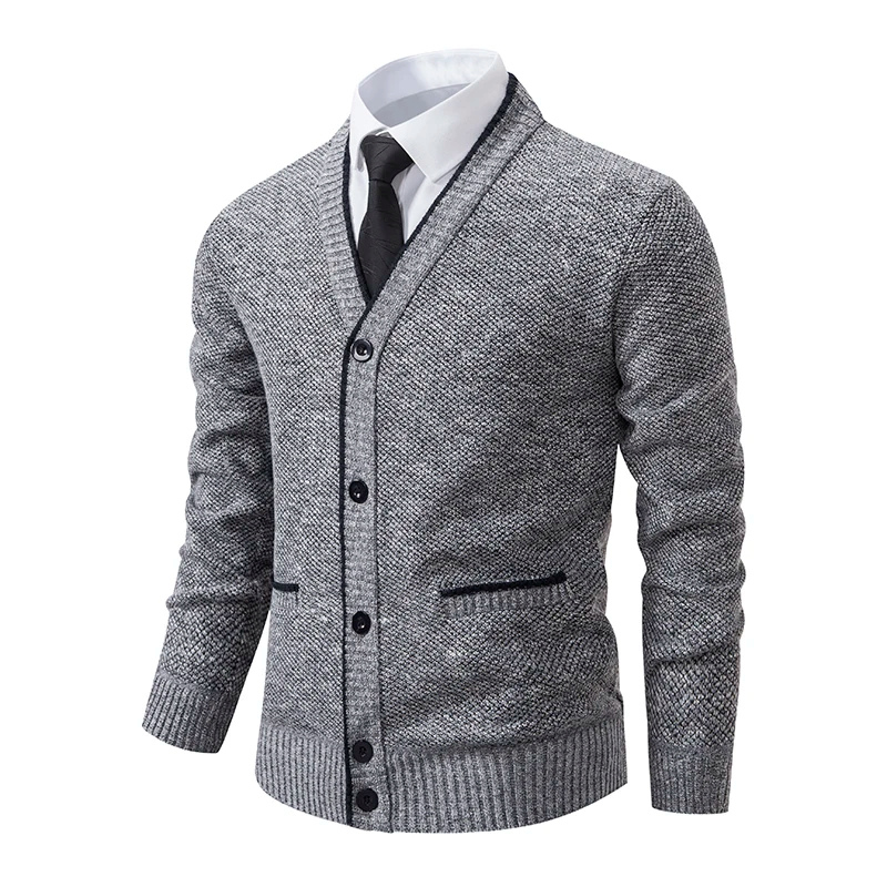 Menvolt - Heren Vest met Knopen - Slim Fit Formeel V-Hals Gebreid Model