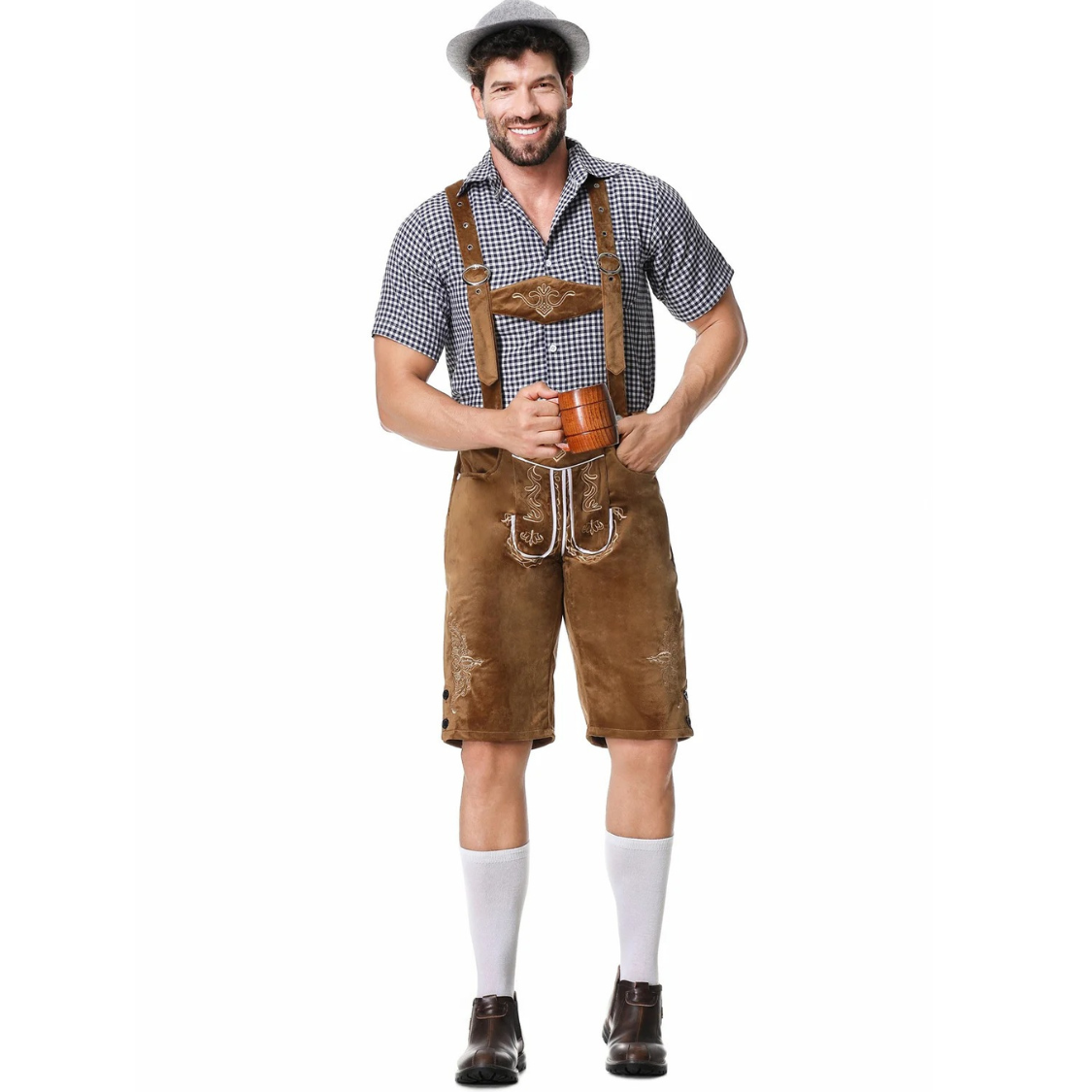 HerLux - Traditionele Heren Lederhosen in Verschillende Stijlen - Feestelijk