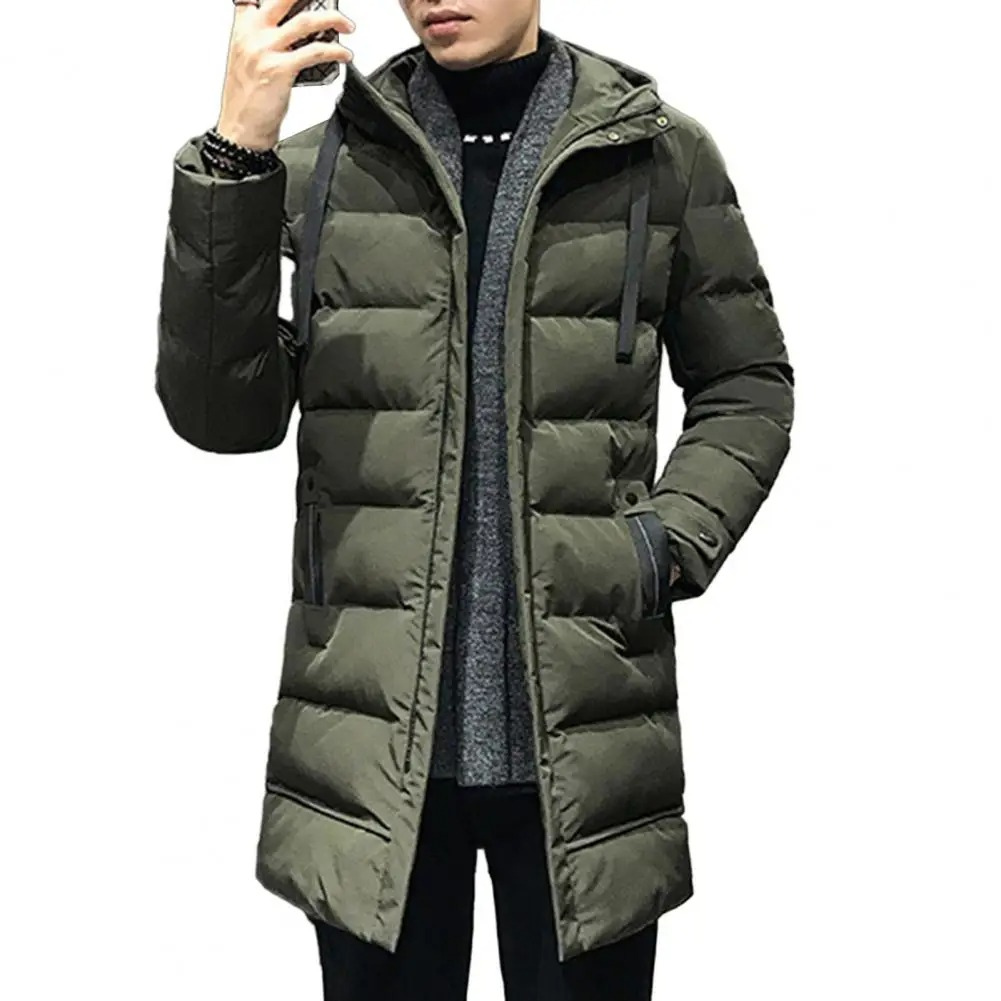 Vardell - Puffer Jacket Heren Lang met Capuchon, Dikke Isolatie, Winddicht & Warm