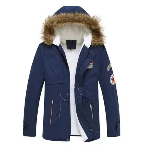 Vornpak - Parka Winterjas Heren – Warm Gevoerd met Capuchon en Bontkraag