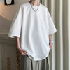 James™ Losse korte mouwen basic kleur heren oversized t-shirt