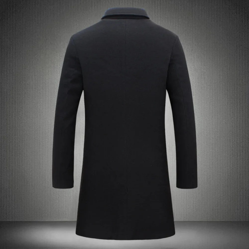 Valture - Klassieke Heren Mantel - Slim Fit Wol Overjas voor de Winter