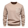 Opstndz - Heren Sweater Met Ronde Hals En Ritszak - Casual Stijl - Heren Trui