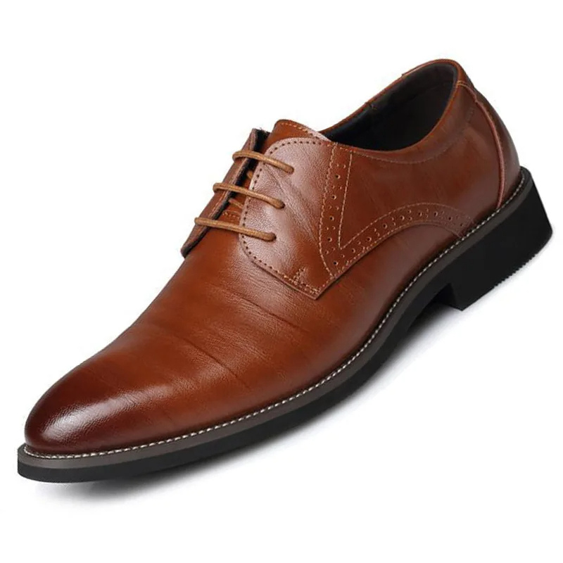 Brellex - Nette Heren Schoenen Leren Oxford met Klassieke Vetersluiting