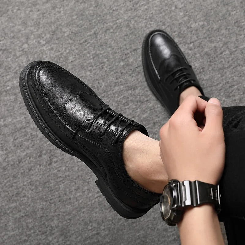Hudson™ Italiaanse Luxe Merk Veterschoenen stijl heren leren schoenen