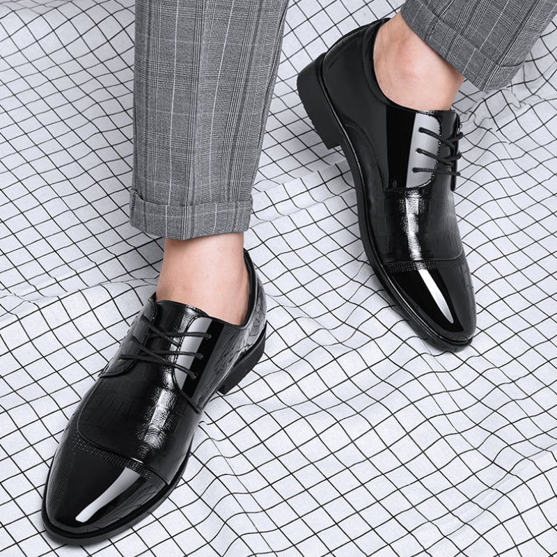 Oliver® zakelijke stijl spitse teen bruin nette schoenen