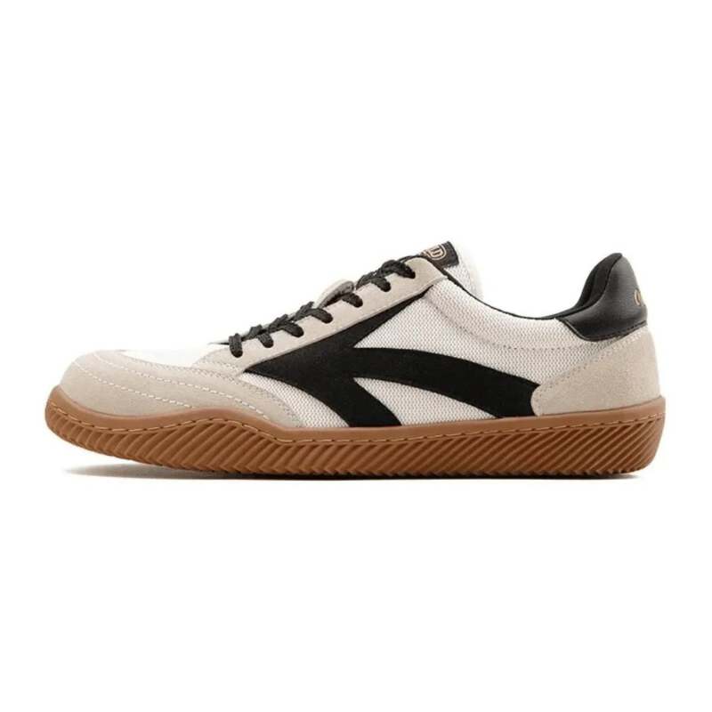 VeteFit - Heren Lage Canvas Sneakers met Suède Accenten, Vetersluiting, Gumzool