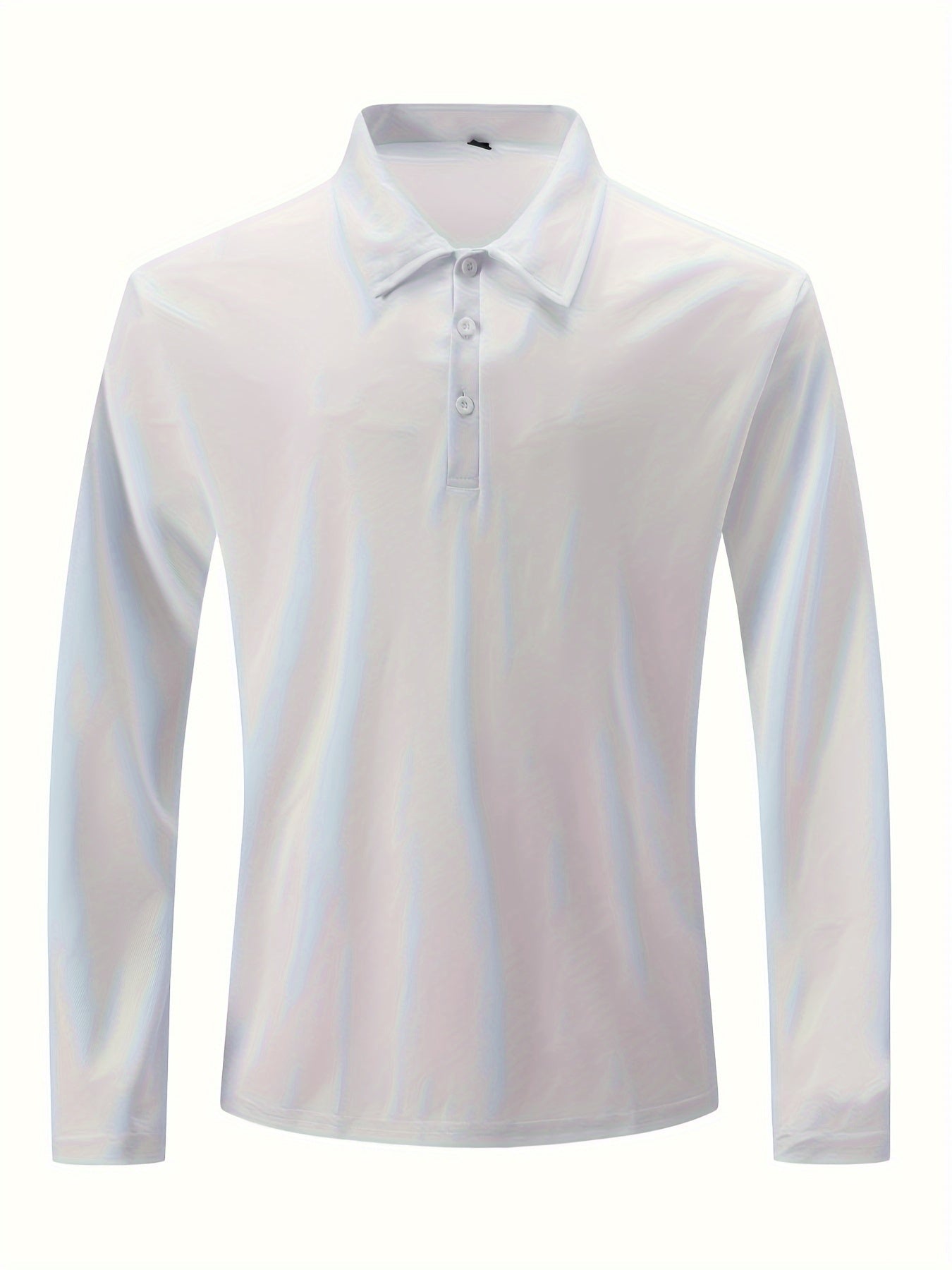 Polonik - Heren Lange Mouw Polo Shirt met Knoopsluiting - Casual Klassieke Pasvorm