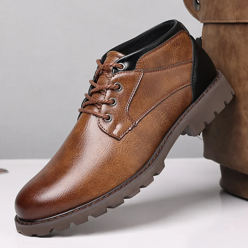 Trednor - Herenschoenen Boots - Leren Veterschoenen, Duurzaam & Antislip Buiten