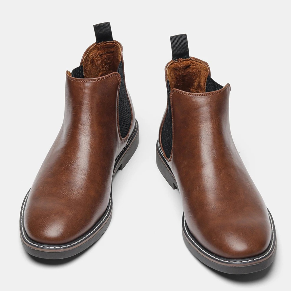 Kestlow - Chelsea Boots Heren van Leer met Elastische Zijkanten