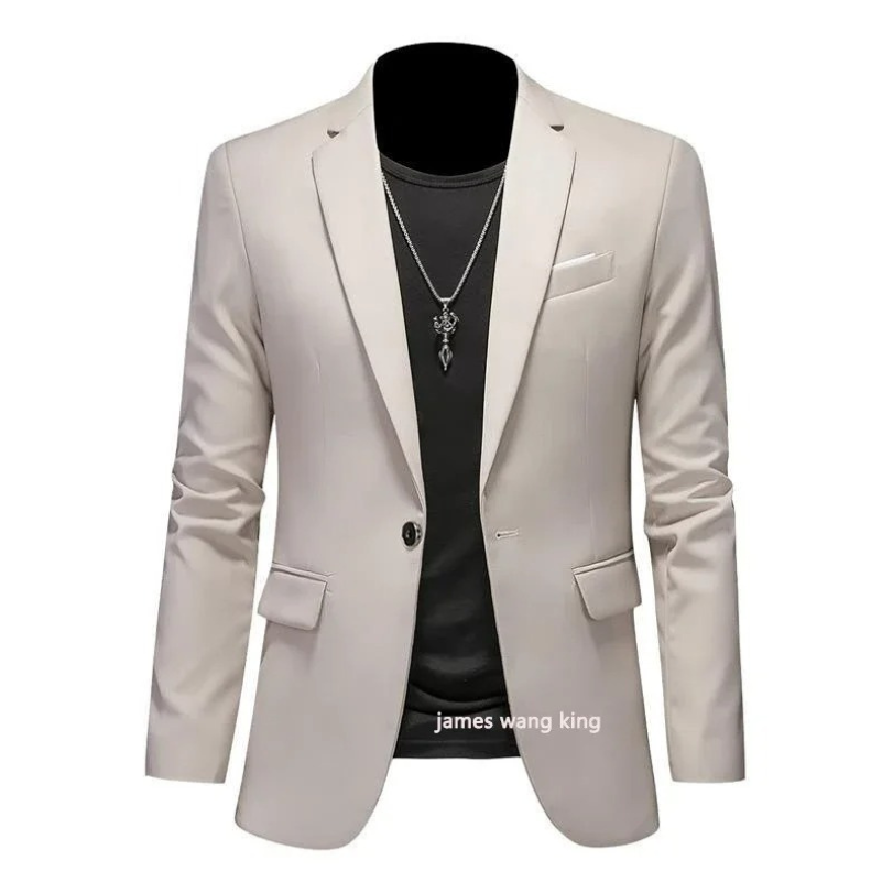 Evander - Heren Colbert - Slim Fit Blazer Met Één Knoop voor Casual Gebruik