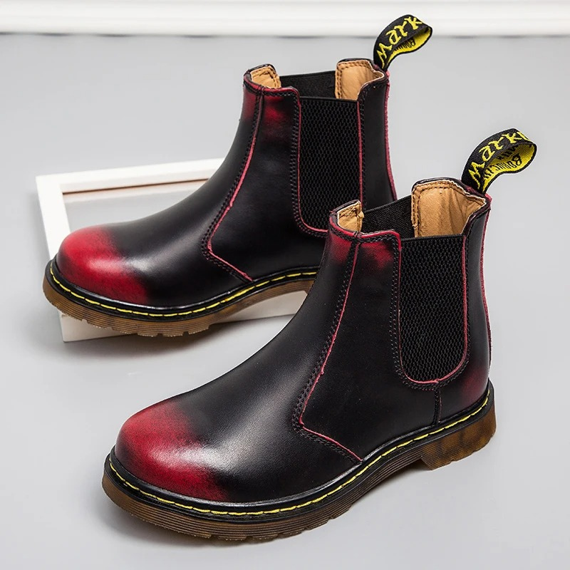 Eiskarn - Winterlaarzen voor Heren, Leren Chelsea Boots met Antislipzool