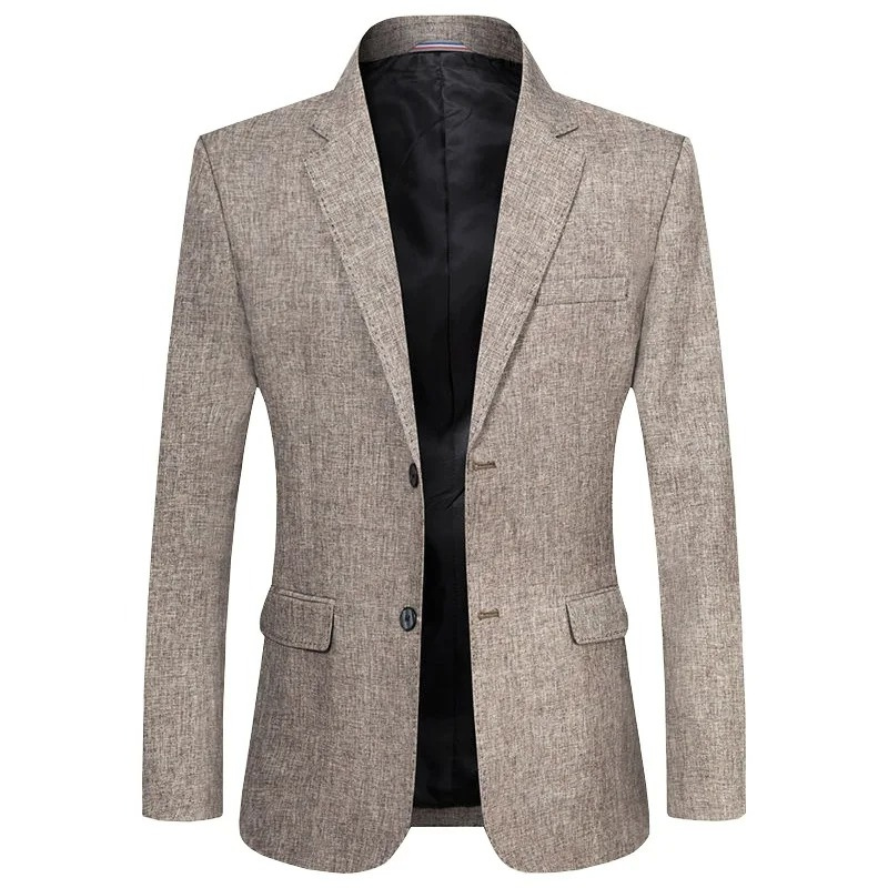 Jernard - Heren Colbert - Slim Fit Linnen Blazer Met Twee Knoopsluiting