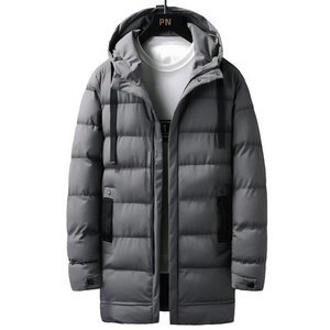 Zorvack - Puffer Jacket Heren Lang met Capuchon, Winddicht, Warm & Geïsoleerd