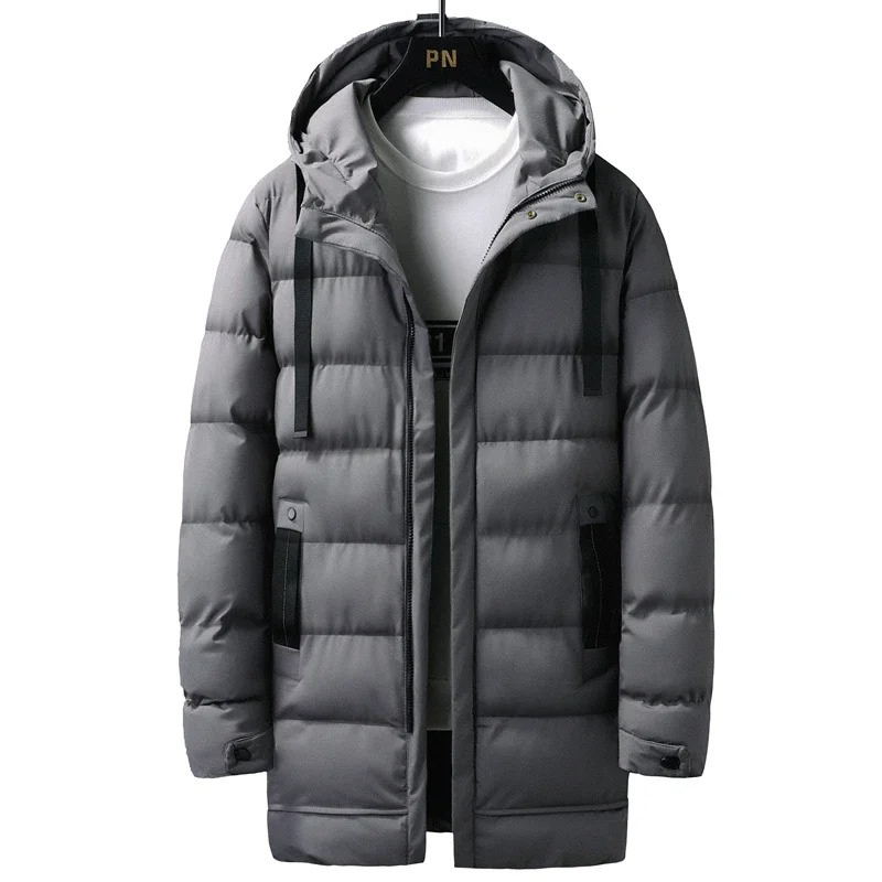 Zorvack - Puffer Jacket Heren Lang met Capuchon, Winddicht, Warm & Geïsoleerd