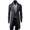 Vervane - Dubbel Geknoopte Heren Mantel - Lange Slim Fit Trenchcoat