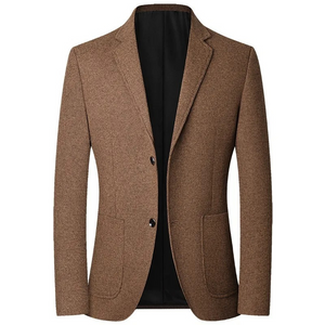 Wesport - Heren Colbert - Slim Fit Blazer Met Twee Knoopsluiting en Textuur