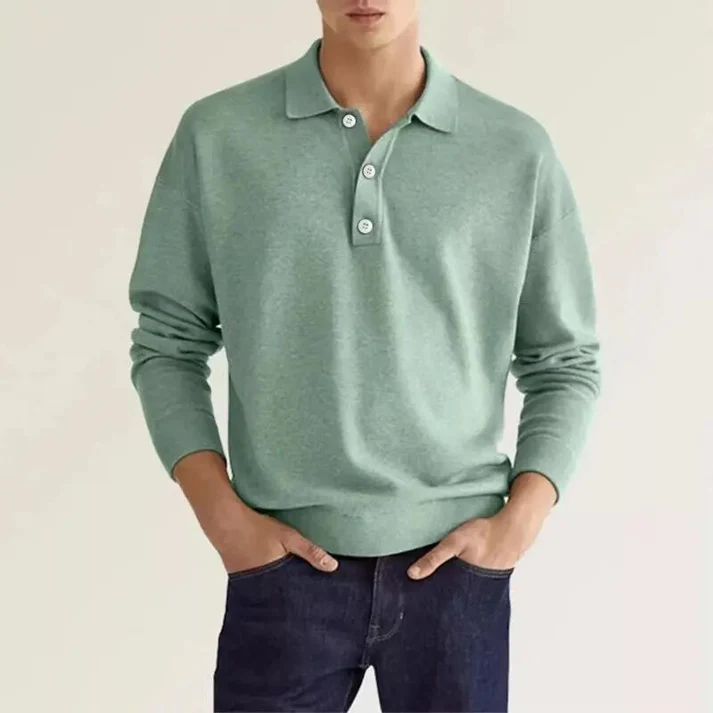 Poloshirt lange mouw heren hotsell