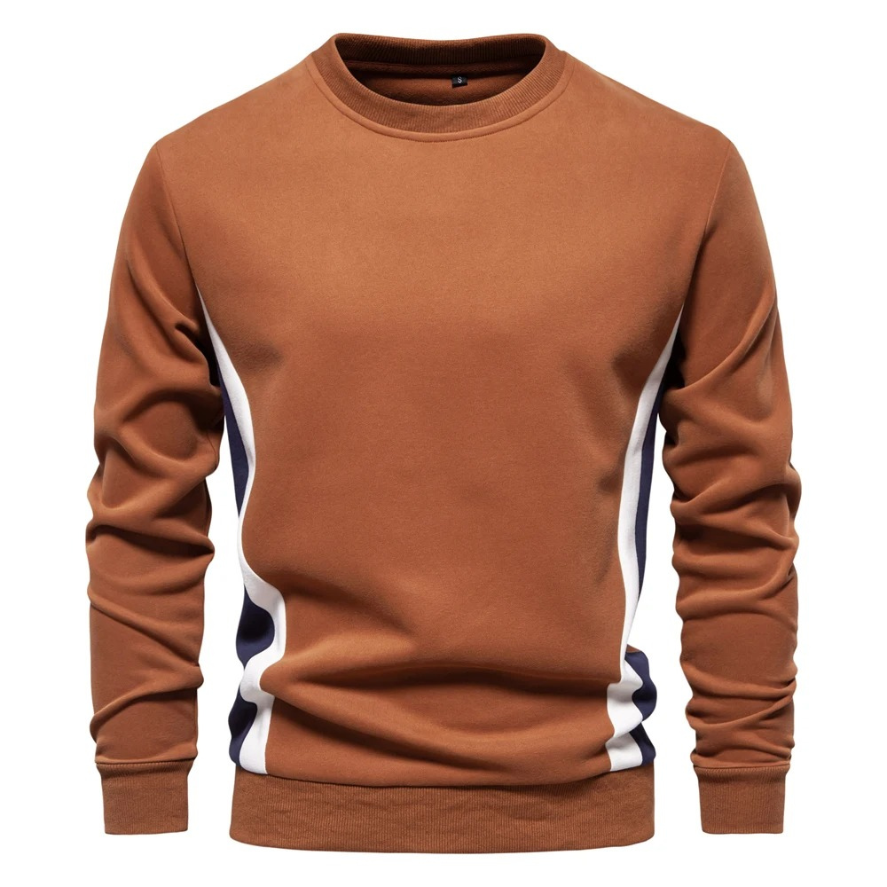 Seizoen Heren Trui Met Ronde Hals Casual Slim Fit Sportieve Pullov POLUNO