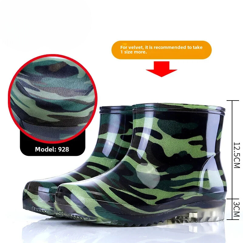 Scheldt - Sterke Heren Regenlaarzen met Camouflage Design en Antislip Zolen