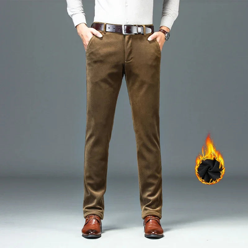 James™ froasted fleece gevoerde stretch herenpantalon