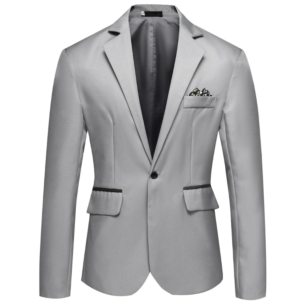 Zonberg - Heren Colbert - Slim Fit Blazer Met Één Knoop voor Zaken