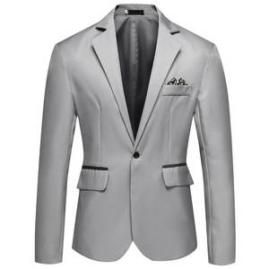 Zonberg - Heren Colbert - Slim Fit Blazer Met Één Knoop voor Zaken