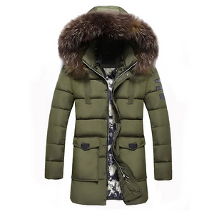 Horwind - Parka Winterjas Heren – Lang Model met Bontkraag en Warme Voering