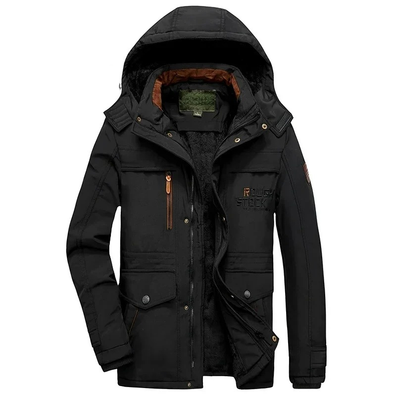 Frostor - Winddichte Parka Winterjas Heren met Afneembare Capuchon