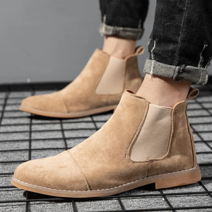 Wintmor - Modieuze Chelsea Boots Heren van Suède met Comfortabele Zool