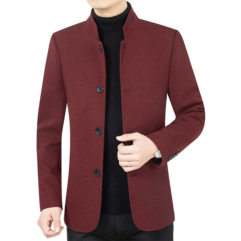 Windorn - Heren Colbert - Slim Fit Blazer Met Opstaande Kraag en Vier Knoopsluiting