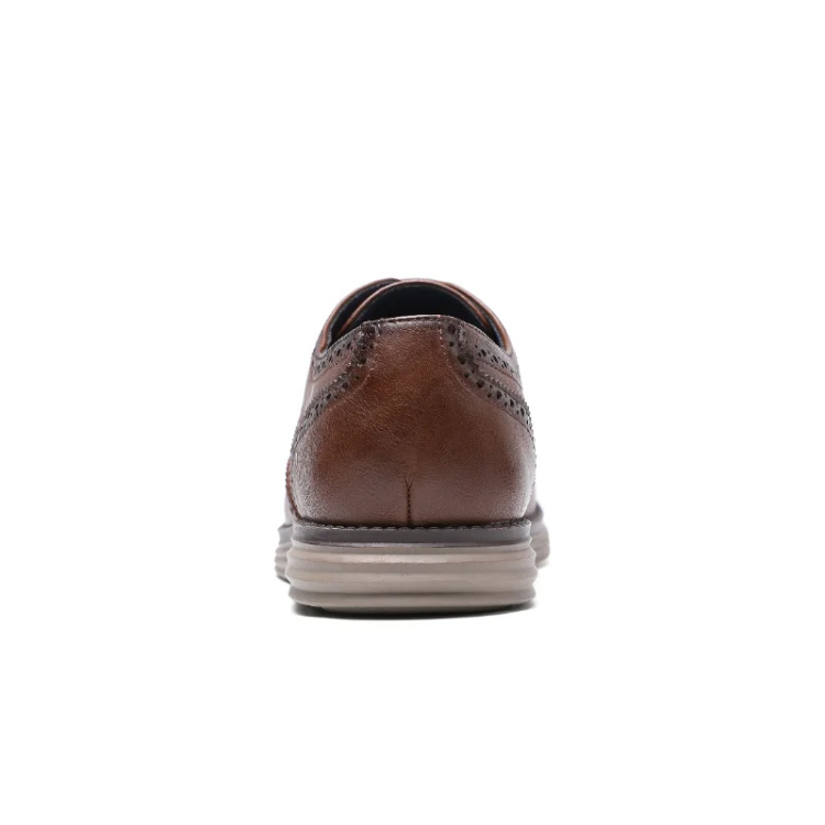 Brexton - Nette Heren Schoenen van Leer met Wingtip en Comfortabele Zool