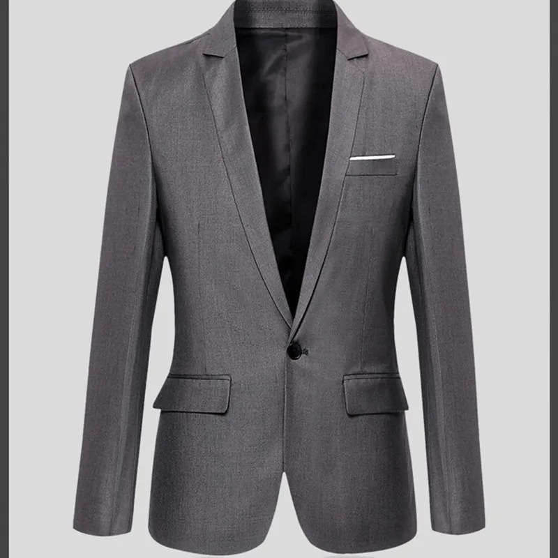 Felcott - Heren Colbert - Slim Fit Blazer Met Één Knoop voor Formeel Gebruik