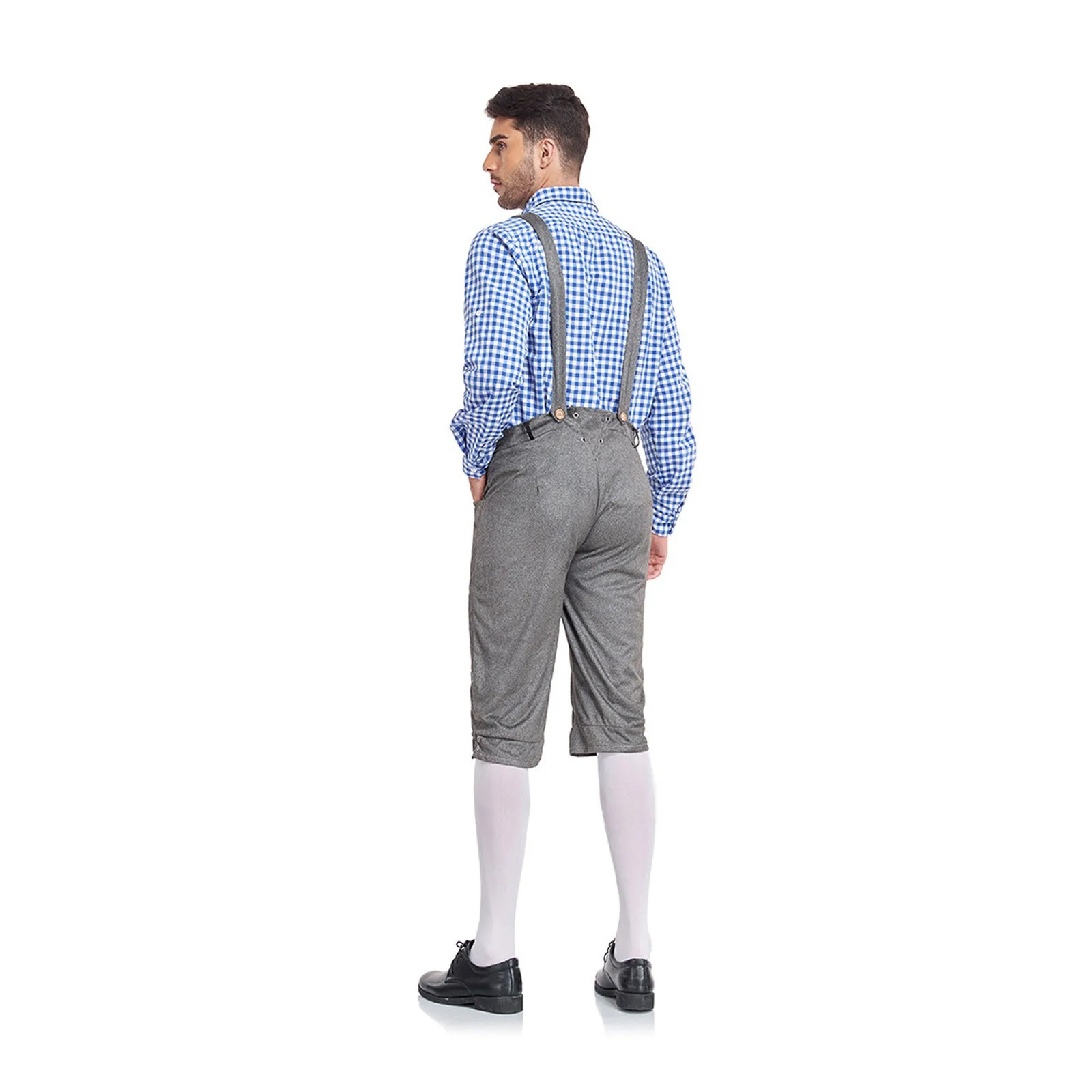 LederHo - Beierse Lederhosen voor Heren met Borduursels - Perfect voor Feesten