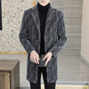 Afbeelding laden in Galerijviewer, Tommy™ dikke wollen zwart gevoerde vuurvaste heren mantel jas