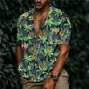 Amigo™ Hawai overhemd met korte mouwen en tropische plantenprint