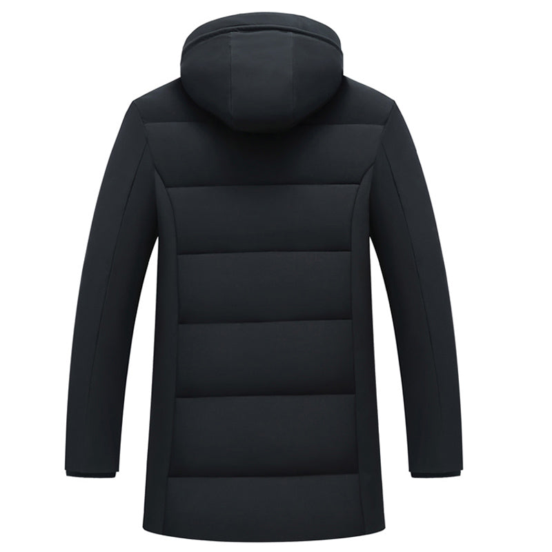 Tommy™ dikke comfortabele waterdichte blauwe parka winterjas