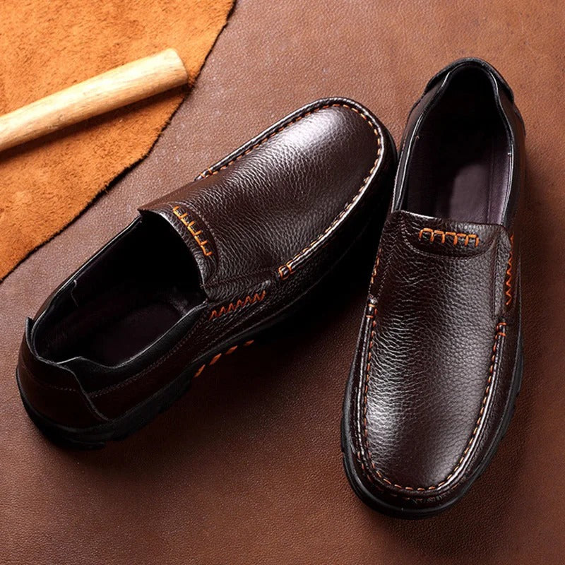 Hudson™ dikke zool zwarte Heren leren schoenen