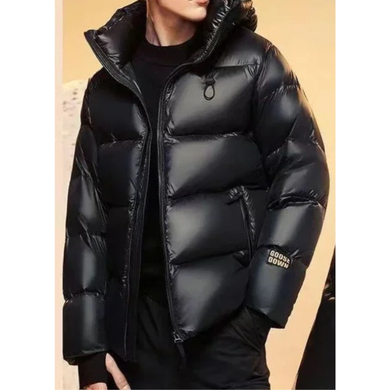 Wornell - Puffer Jacket Heren Lang met Capuchon, Dikke Isolatie, Winter Warm