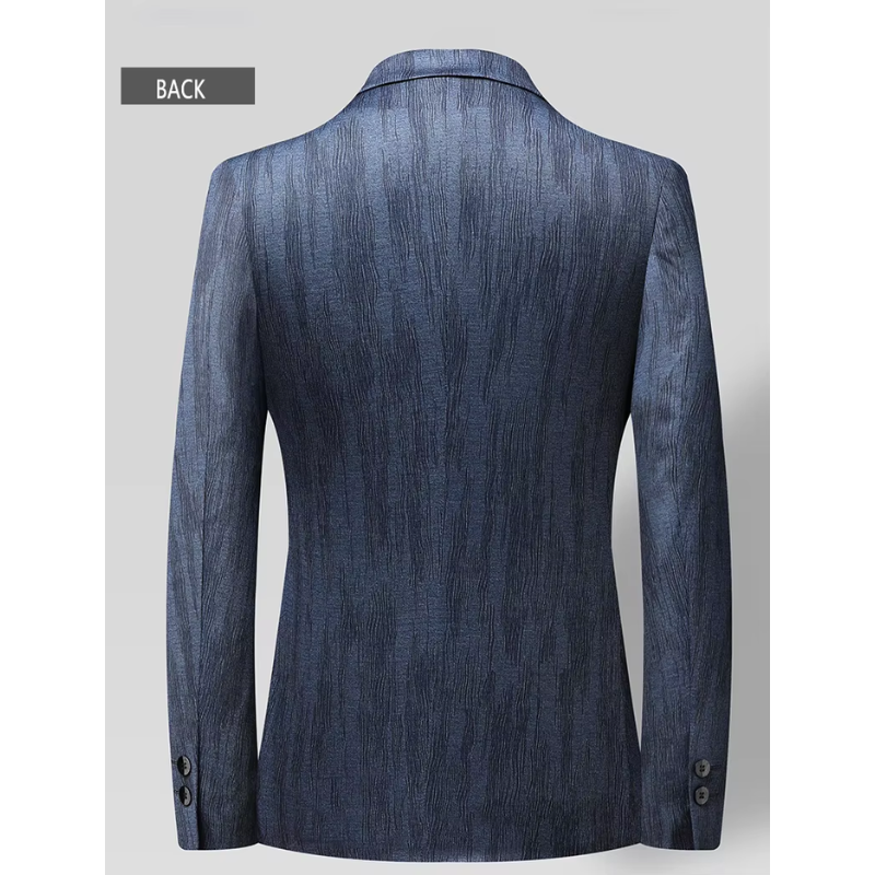 Garvian - Heren Colbert - Slim Fit Blazer Met Textuur en Twee Knoopsluiting