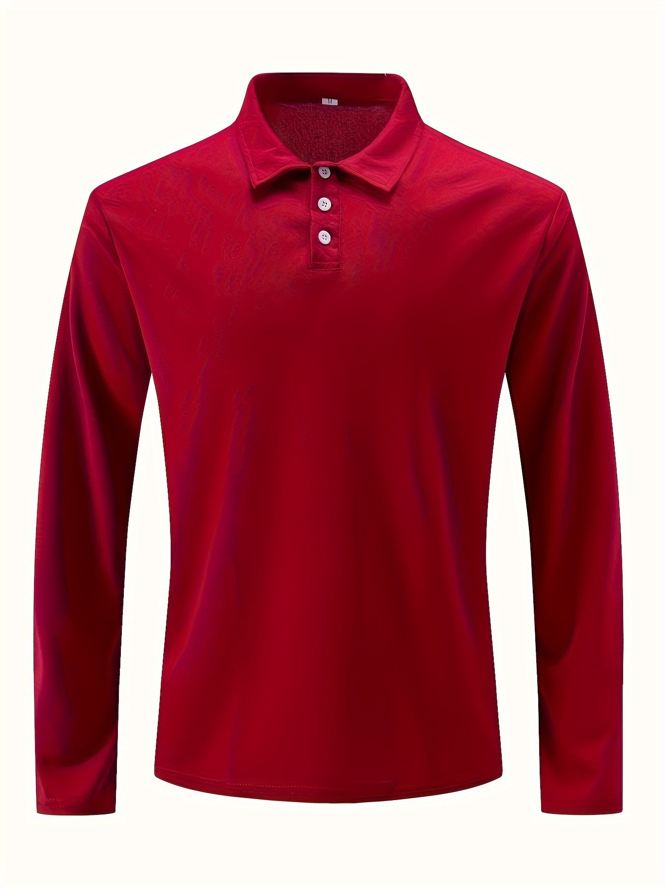 Polonik - Heren Lange Mouw Polo Shirt met Knoopsluiting - Casual Klassieke Pasvorm