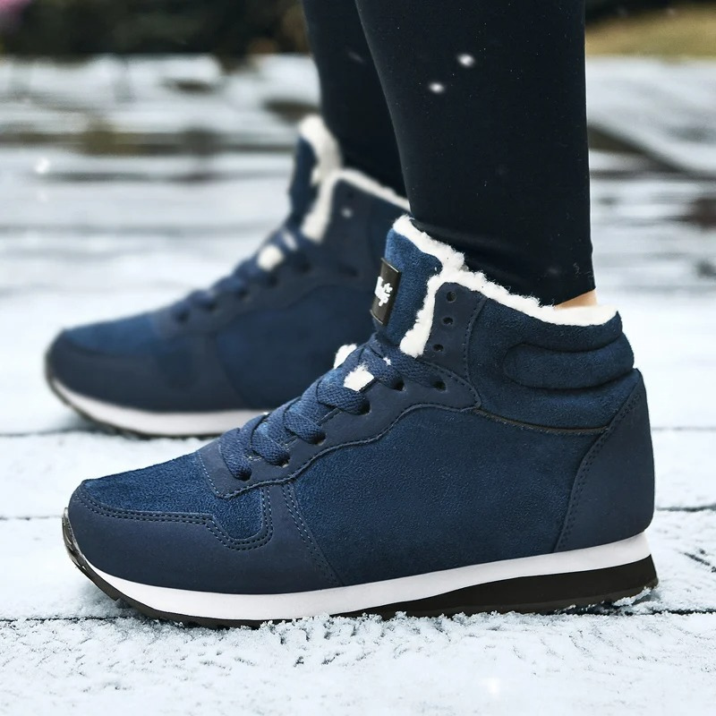 Landvik - Winterlaarzen voor Dames – Warme Sneakers met Bontvoering en Antislipzool