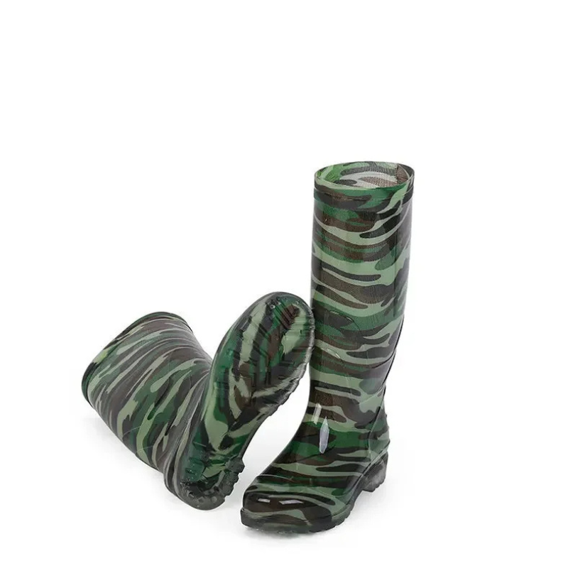 Meerwon - Camouflage Heren Regenlaarzen met Antislip Zool, Waterdicht en Stevig