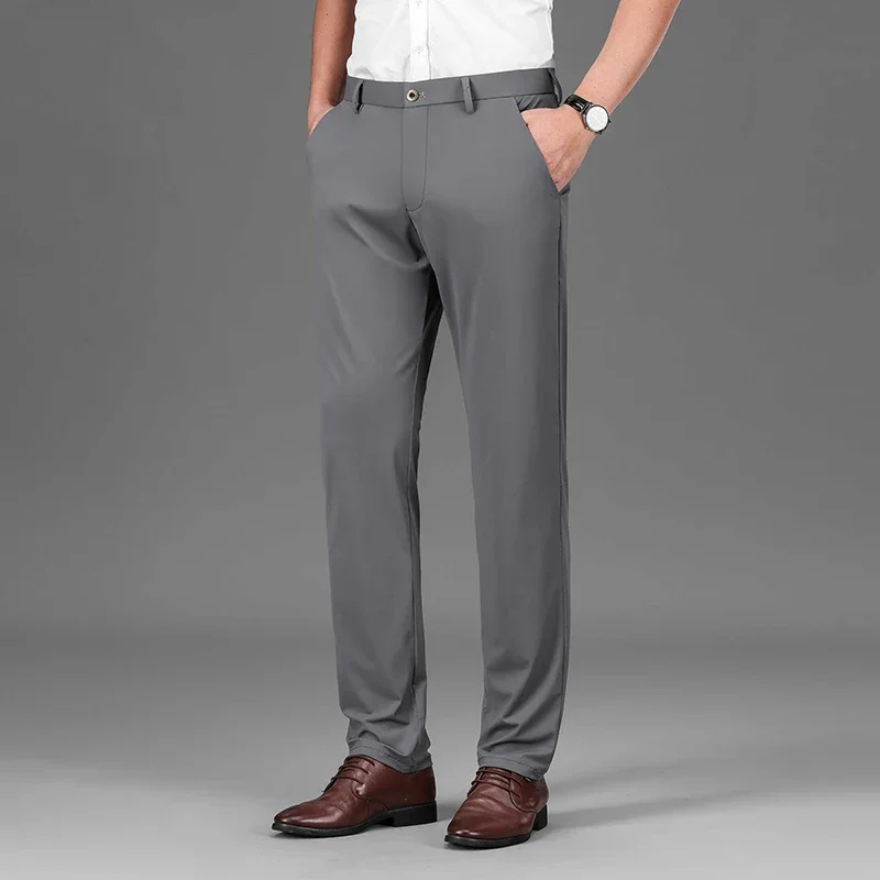 Lorther - Heren Pantalon - Slim Fit, Elastisch, Gemakkelijk te Onderhouden