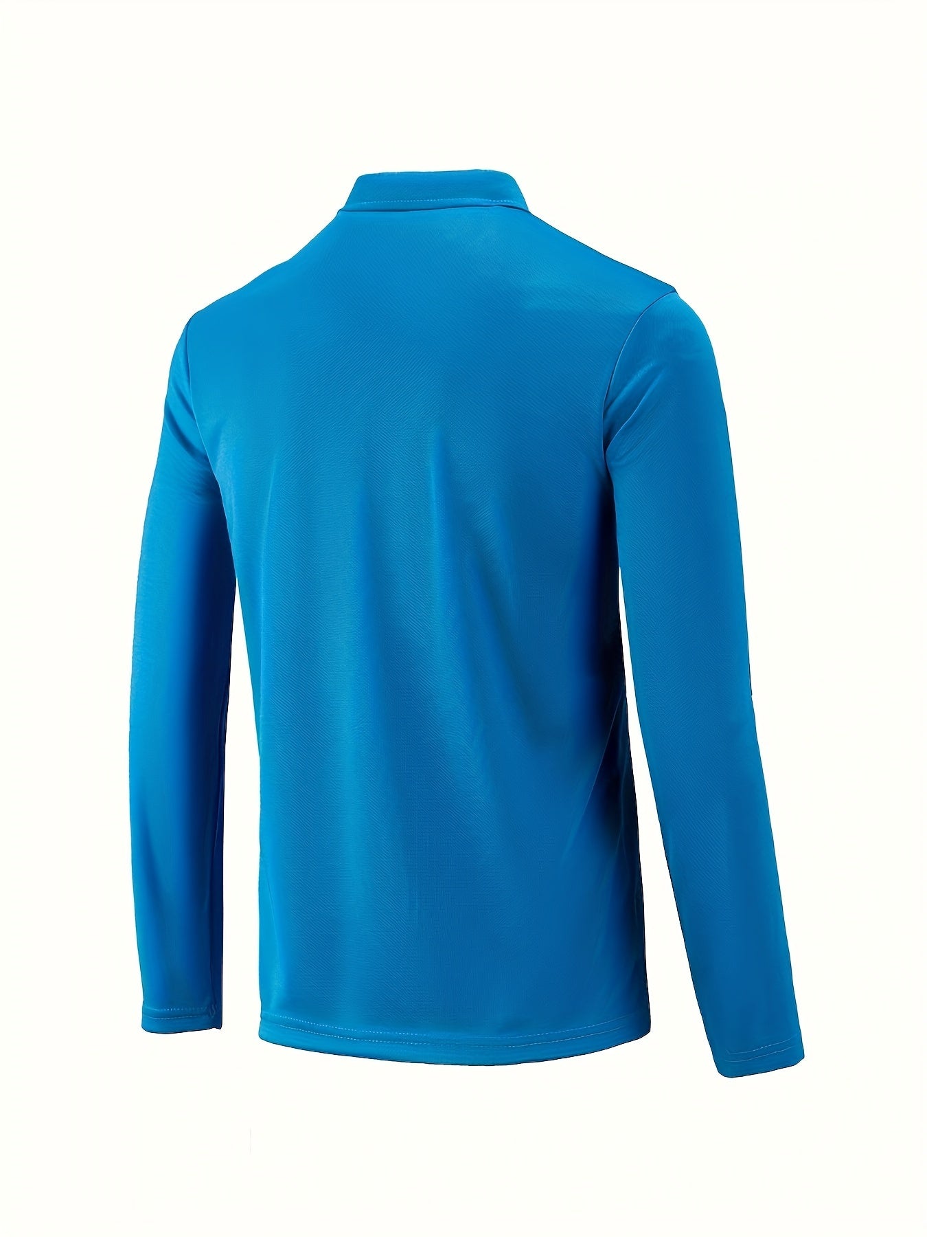 Polonik - Heren Polo met Lange Mouwen en Borstzak, Half-Zip – Casual Slim Fit