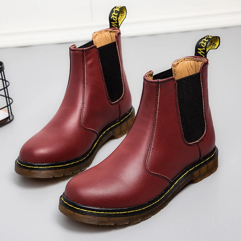 Eiskarn - Winterlaarzen voor Heren, Leren Chelsea Boots met Antislipzool